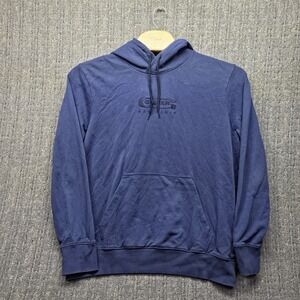 G-Star Raw Hoodie Men's XXL Blue Graphic 16 Core Pullover Organic Cotton Logo